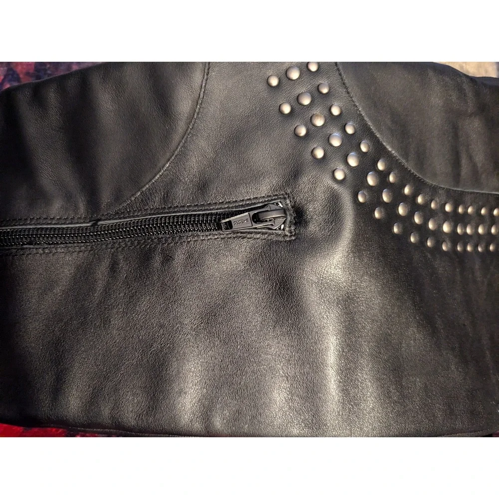 Matisse Thunder Road Black Leather Studded Over the Knee‎ Boots 6.5